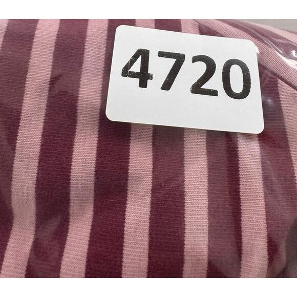 D & Co. Active Womens 2X 3/4 Sleeve Pink Stripe Top Cotton Spandex - Picture 9 of 9